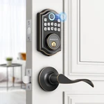 Akagear DS10 Keyless Entry Door Lock - 2 Lever Handles Fingerprint. Fixed Price $149.41.
