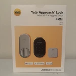 Yale Approach Silver Key-free Smart Entry Door Lock W/wi-fi Connected. Fixed Price $94.98.