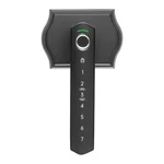 Uimoso Fingerprint Door Lock Set With Biometric Knob Handle Matte Black. Fixed Price $32.99.