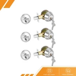 3 Single Cylinder Deadbolts Exterior Door Locks With Different Keys Silver. Fixed Price $56.34.
