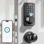 Ulecoce Fingerprint Door Lock Deadbolt Handle Keyless Entry - Matte Black. Fixed Price $48.96.