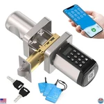 Wifi Smart Door Lock, 5-IN-1 Keyless Entry, Bluetooth Control, Easy Install. Fixed Price $94.07.