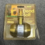 Defiant Double Cylinder Deadbolt Antique Brass For Doors With Glass 154-695. Fixed Price $15.00.