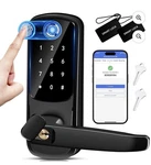New Sohoteco Wifi Smart Lock Front/interior Door Handle Keyless Swipe Deadbolt. Fixed Price $50.00.