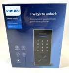 Philips Bluetooth Touchscreen Smart Deadbolt W/ Handle Set Matte Black DDL240X. Fixed Price $179.95.