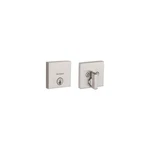 Kwikset Downtown Satin Nickel Low Profile Square Deadbolt Smartkey Lock. Fixed Price $22.95.