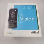 New Lockly Vision Zeno 2K Video Smart Wifi Fingerprint Keypad Deadbolt Blk. Fixed Price $199.99.