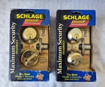 New In Open Box Lot Of 2 Schlage Ultima Keyed Grade Maximum Security Deadbolts. Fixed Price $79.99.