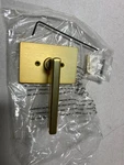 Kwikset 788HFL Rct 4 Halifax Satin Brass Rectangle Half Dummy Door Handle. Fixed Price $14.43.