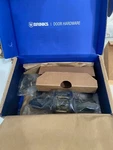 Brinks Transitional Privacy Locking Interior Wave Door Lever, Matte Black. Fixed Price $20.00.