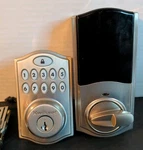 Kwikset Smartcode Electronic Keyless Deadbolt Brushed Nickel. Fixed Price $59.99.