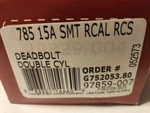 Kwikset 785 15A Smt Rcal Rcs Deadbolt Double Cylinder G752053.80 96859-007-NIB. Fixed Price $24.99.