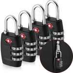 4X Tsa Approved Luggage Travel 3 Digit Combination Suitcase Padlock Reset. Fixed Price $16.95.