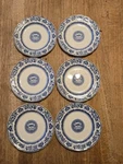 Wedgwood Yale University Blue 6" Bread & Butter Plate Set Of (used/antique). Fixed Price $115.00.