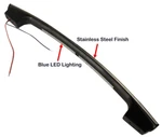 21" Itc Rv Grab Handle 12V W/ Blue Led Back Lighting Stainless Steel Finish. Fixed Price $49.95.
