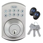Electronic Deadbolt Door Locks Aa Battery Stainless Steel Remote Control 3-KEYS. Fixed Price $101.09.
