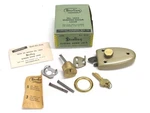 Nos! Vintage Sterling Sliding Door Lock, No. 1025, Dated 1952. Fixed Price $49.99.