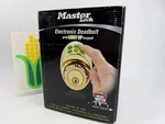 Master Lock Electronic Keyless Deadbolt With Light Up Pad Gold. Fixed Price $74.95.
