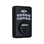 Defiant Electronic Keypad Deadbolt Matte Black Keyless Ansi Grade 3. Fixed Price $24.95.