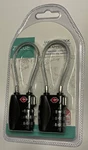Zhege Tsa Approved Luggage Locks, 2 Pack, 3 Digit Cable Travel Padlocks - Black. Fixed Price $14.99.
