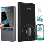 Devo Smart Lock Fingerprint & Wifi Keyless Entry Deadbolt Built-in Doorbell. Fixed Price $47.99.