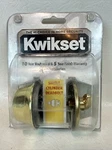 Kwikset 660 3 Cp Al K2 Single Cylinder Deadbolt Polished Brass.. Fixed Price $8.50.