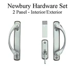 Andersen Newbury Satin Nickel Panel Sliding Door Handle Trim Set 2579435. Fixed Price $269.95.