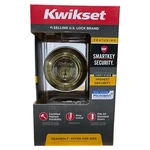 Kwikset Polished Brass Single Cylinder Deadbolt With Smartkey (sg). Fixed Price $28.00.