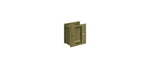 Deltana SDP25U5 Pocket Lock, 2-1/2" X 2-3/4" Passage In Antique Brass. Fixed Price $19.65.