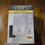 Defiant Radius Keypad Deadbolt Satin Nickel Single Cylinder Electronic Door Lock. Fixed Price $15.95.