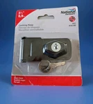 National Hardware Black Steel 3.5 In. Keyed Locking Hasp With Keys N102-802. Fixed Price $10.95.