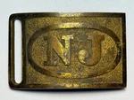 M1872, Waist Belt Plate, Hagner, National Guard, New Jersey, Ca. 1885-1905. Fixed Price $135.00.