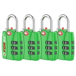 Forge Open Alert Tsa Approved Luggage Locks - 3 Digit Combination, Green 4PK. Fixed Price $40.99.