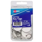Avery Key Tags Metal Rim White PK50 11025. Fixed Price $21.79.