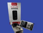 Kwikset Halo Touchscreen Wi-fi Smart Lock Satin Nickel Black Keypad Deadbolt. Fixed Price $109.95.