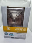 Tru-bolt Square Heavy Duty Deadbolt Satin Nickel Single Cylinder Grade 3 New. Fixed Price $13.98.