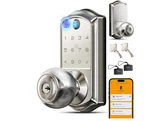 Veise VE018 Smart Lock Door Knob Handle Fingerprint Satin Nickel New Open Box. Fixed Price $55.25.