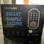 Turbolock TL117WM Smart Deadbolt Door W/ Wi-fi Bridge Keypad Brushed Nickel. Fixed Price $50.99.