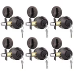 Gobrico 6 Keyed Alike Oil Rubbed Bronze Entrance Single Cylinder Deadbolts With. Fixed Price $62.35.