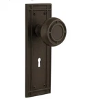Nostalgic Warehouse Double Dummy Door Knob Hardware Mission, Oil Rubbed Bronze. Fixed Price $62.99.