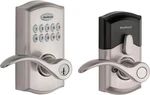 Kwikset Smartkey Satin Nickel Electronic Touch Pad Entry Lever Model 99550-002. Fixed Price $94.99.