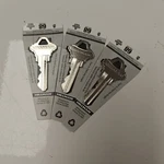 Lot Of 3 Hillman 68N Brass Key Blanks Fit Schlage Nickel Painted Cassette. Fixed Price $10.99.