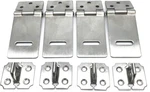 Xmhf Padlock Locking Hasp Staple Safety Door Clasp Gate Latch Stainless. Fixed Price $15.99.