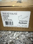 Kwikset 720LSL Lisbon Interior Passage Door Lever Handle Reversible Satin Nickel. Fixed Price $39.00.
