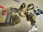 Schlage Commercial Lock Cylinder Pair W/keys Usa Made 1960'S 1970'S B262PX6. Fixed Price $49.99.