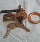 Russwin Corbin. Rim Cylinder Great Quality. 2 Keys.. Fixed Price $29.99.