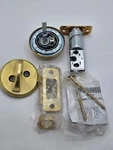 Schlage Satin Brass Single Cylinder Deadbolt. Fixed Price $44.18.