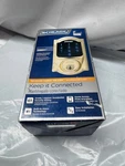 Schlage BE469VCAM505 Camelot- Bright Brass-touchscreen Deadbolt With Alarm. Fixed Price $230.99.