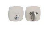 Kwikset Midtown Satin Nickel Single Cylinder Deadbolt W/ Smartkey Security. Fixed Price $19.99.