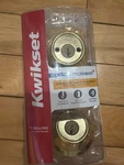 Pair Of Two Kwikset 78327 Brass Double Cylinder Deadbolt With Matching Keys. Fixed Price $17.00.